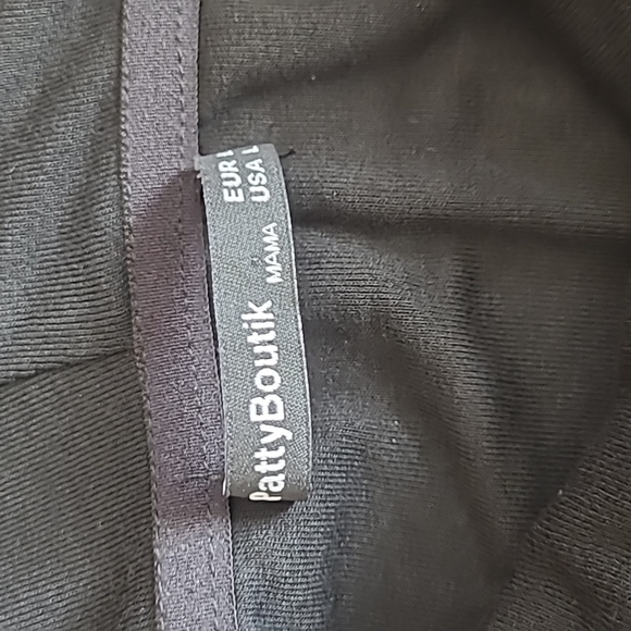 Maternity -  Black Knit Cowl Neck Long Sleeve Dress - Size Large - Picture 5 of 8